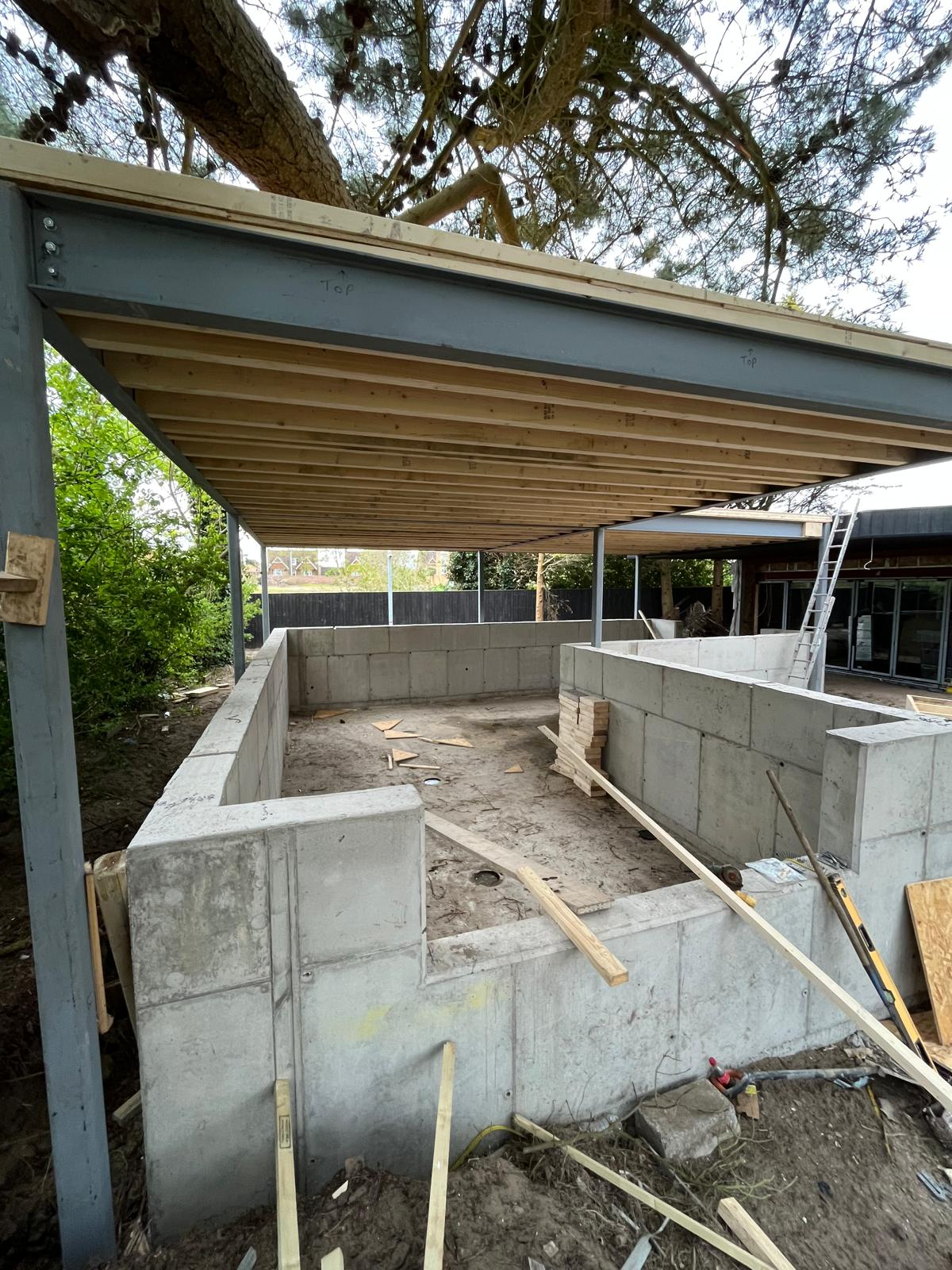 Completed pond project in Westbourne