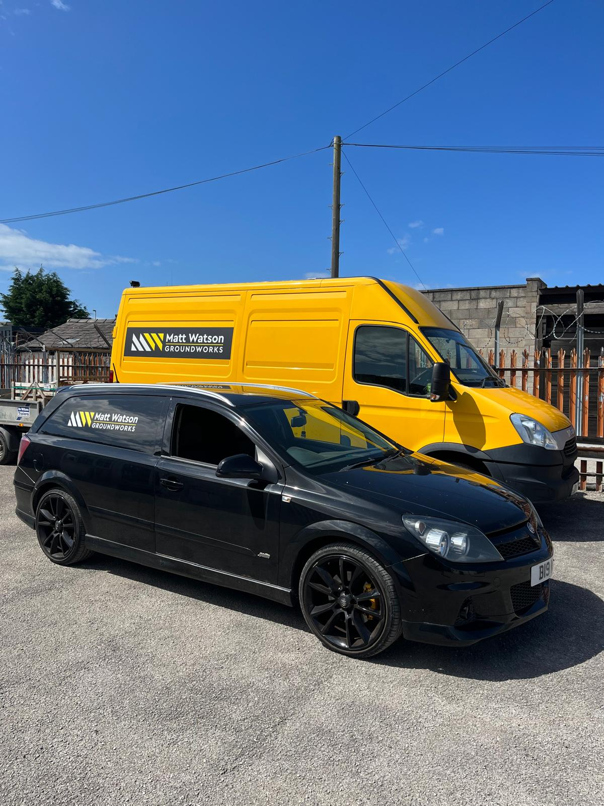 Matt Watson Groundworks vans